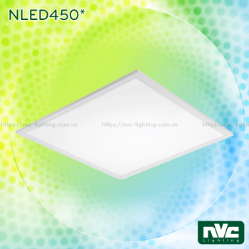 NLED450* - Đèn LED panel siêu mỏng, góc chiếu 110°, khung nhôm tổng hợp, sơn tĩnh điện chống gỉ, lắp nổi hoặc treo