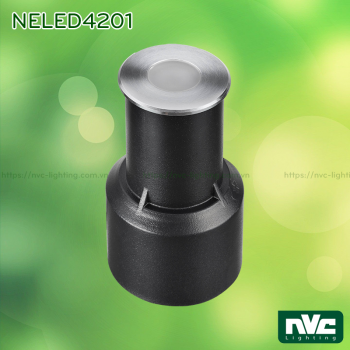 NELED4201 1W - Đèn âm đất chiếu rọi thân nhôm đúc, mặt inox 316, kính cường lực 5mm, chip Cree, chịu lực tối đa 113kg Ø10mm, IP67