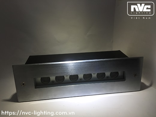 NSLED4315 12.5W - Đèn LED âm nước thân inox 316, kính cường lực 9mm, đệm cao su EDPM kín nước, chip Osram, IP68