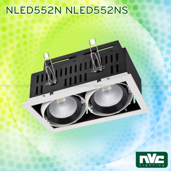 NLED551N/NS 12W/20W , NLED552N/NS 2x12W/20W, NLED553N/NS 3x12W/20W - Đèn multiple light COB chóa vân tán sáng, chấn lưu rời
