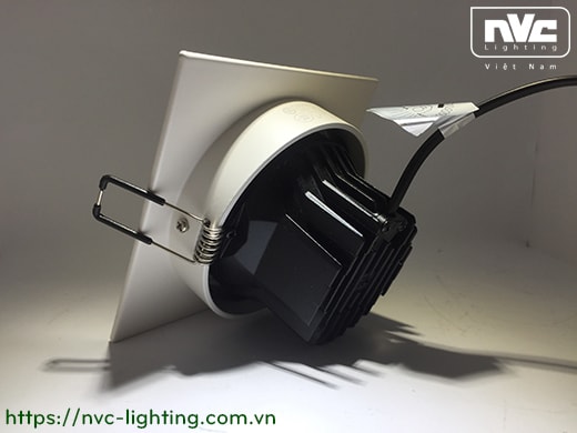 NLED541 NLED542 NLED543 - Đèn LED multiple light COB chóa vân tán sáng, mặt lõm đế mỏng, mặt sơn tĩnh điện