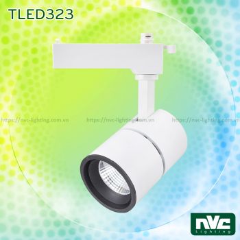 TLED323 15W 20W - Đèn rọi thanh ray LED COB liền khối, thân nhôm đúc, sơn tĩnh điện chống han gỉ