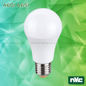 A60I 5W 7W 9W, A65I 11W - Bóng đèn LED bulb 180° đui xoáy E27, chóa nhựa chống vỡ, tản nhiệt nhôm đúc trong thân bóng, điện áp 110V-240V