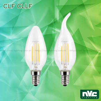 CLF CLLF 3.5W - Bóng nến LED dây tóc đui E14, góc chiếu 360° giảm thiểu tối đa hao tổn ánh sáng