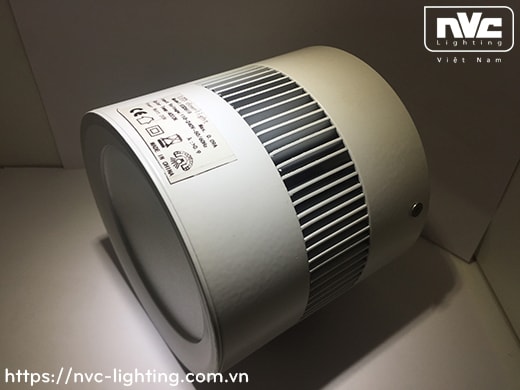 NLEDM9104 NLEDM9105 NLEDM9106 - Đèn LED downlight lắp nổi COB, thân nhôm đúc, tản nhiệt nhôm dạng cánh quạt, vân kính mờ chống chói
