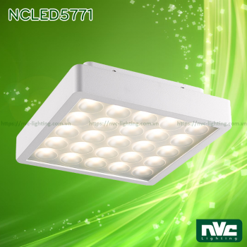 NCLED5771 18W, NCLED5772 19W - Đèn LED ốp trần nổi chống côn trùng, IP54, nhôm đúc nguyên khối, mặt tổ ong, chip Cree