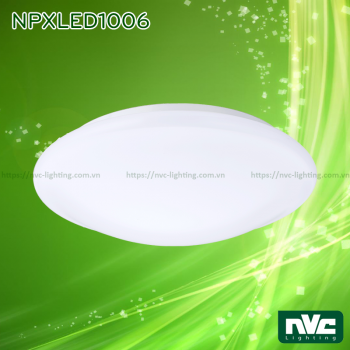 NPXLED1006 6W 12W 18W 24W - Đèn LED ốp trần nổi ban công, mặt nhựa dẻo, độ xuyên sáng lên đến 90%