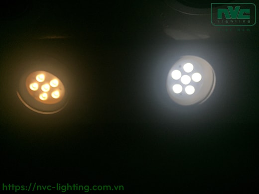 NLED1124ND 4W, NLED1126ND 6W, NLED1128 8W - Đèn spotlight âm trần LED SMD nguyên khối, vành xoay 60°, chấn lưu liền