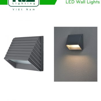NWLED3532 - Đèn LED gắn tường COB 3W 60°chiếu hành lang, ban công, thân nhôm đúc nguyên khối, kính cường lực IP54
