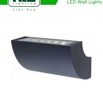 NWLED5542 - Đèn LED surface wall light gắn tường 16W 47° chiếu sáng 1 đầu, chip CREE, thân nhôm đúc, mắt vân chống chói, kính cường lực mờ, IP54