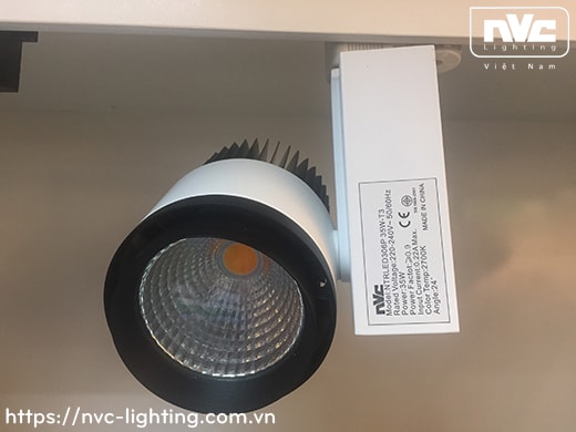 NTRLED306P 35W & 45W - Đèn LED rọi ray COB nguyên khối, sơn tĩnh điện chống oxy hóa, vân tán sáng, góc chiếu 24°, 38°