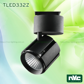 TLED332* 20W 30W, CRI 90 - Đèn rọi LED COB nguyên khối 3 trong 1 (lắp thanh ray, đế gắn tường, lắp âm trần), thân nhôm đúc sơn tĩnh điện