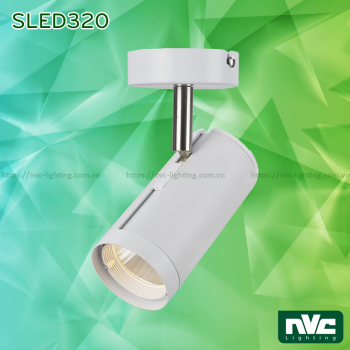 SLED320A 12W, SLED320B 18W, SLED320C 24W - Đèn rọi gắn tường LED COB liền khối, thân nhôm sơn tĩnh điện, trục xoay inox 304