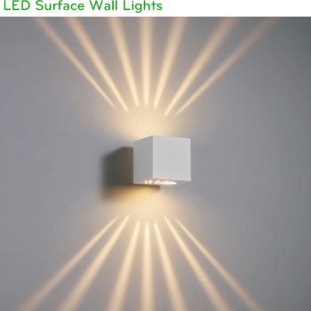 NWA300G 6W – Đèn LED gắn tường 7 tia chiếu 2 hướng, thân nhôm, Ra > 90, độ sáng 500 lumens, có thể dùng ngoài trời IP65