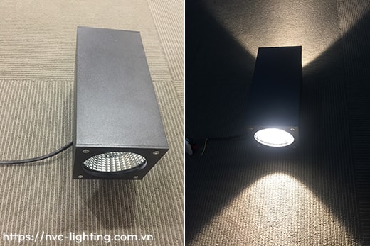 NWA255 COB 12W, NWA256 COB 2x12W – Đèn LED gắn tường ngoài trời thân vuông, chất lượng ánh sáng Ra > 90, độ sáng 900lm & 1800lm, IP65