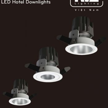NLED8113A 8W Series - Đèn LED downlight cao cấp lắp âm trần, độ thật CRI 90, bóng ẩn chống chói, 3 phiên bản mặt kính tán quang, góc chiếu 15° 24° 36°, tương thích DALI
