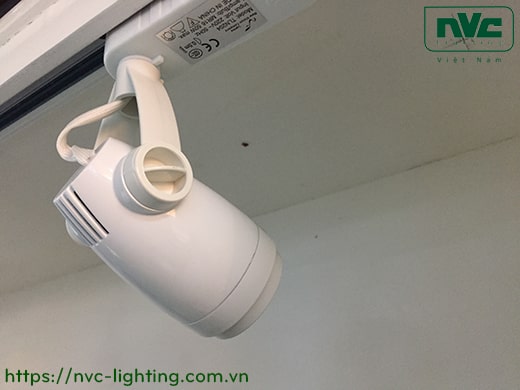 TLN204 lắp bóng rời MR16 halogen max 35W hoặc LED max 6W - Đèn rọi ray module, tương thích cả bóng nón