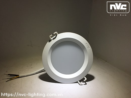 NLED931* 4W 6W 8W 10W 12W - Đèn downlight âm trần liền khối LED SMD, vành giật cấp chống chói