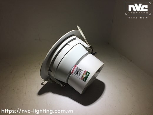 NLED931* 4W 6W 8W 10W 12W - Đèn downlight âm trần liền khối LED SMD, vành giật cấp chống chói